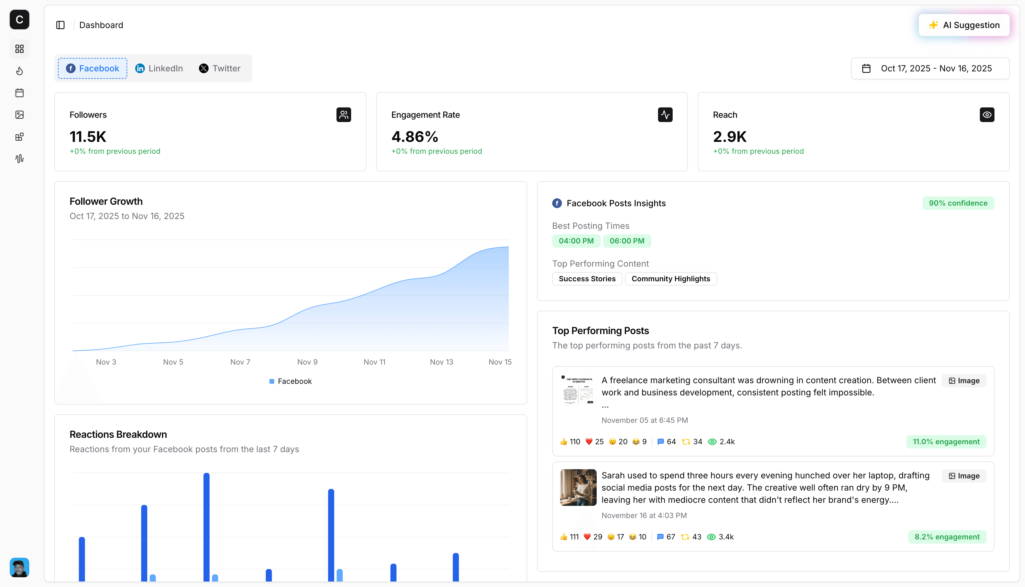 Content AI Dashboard