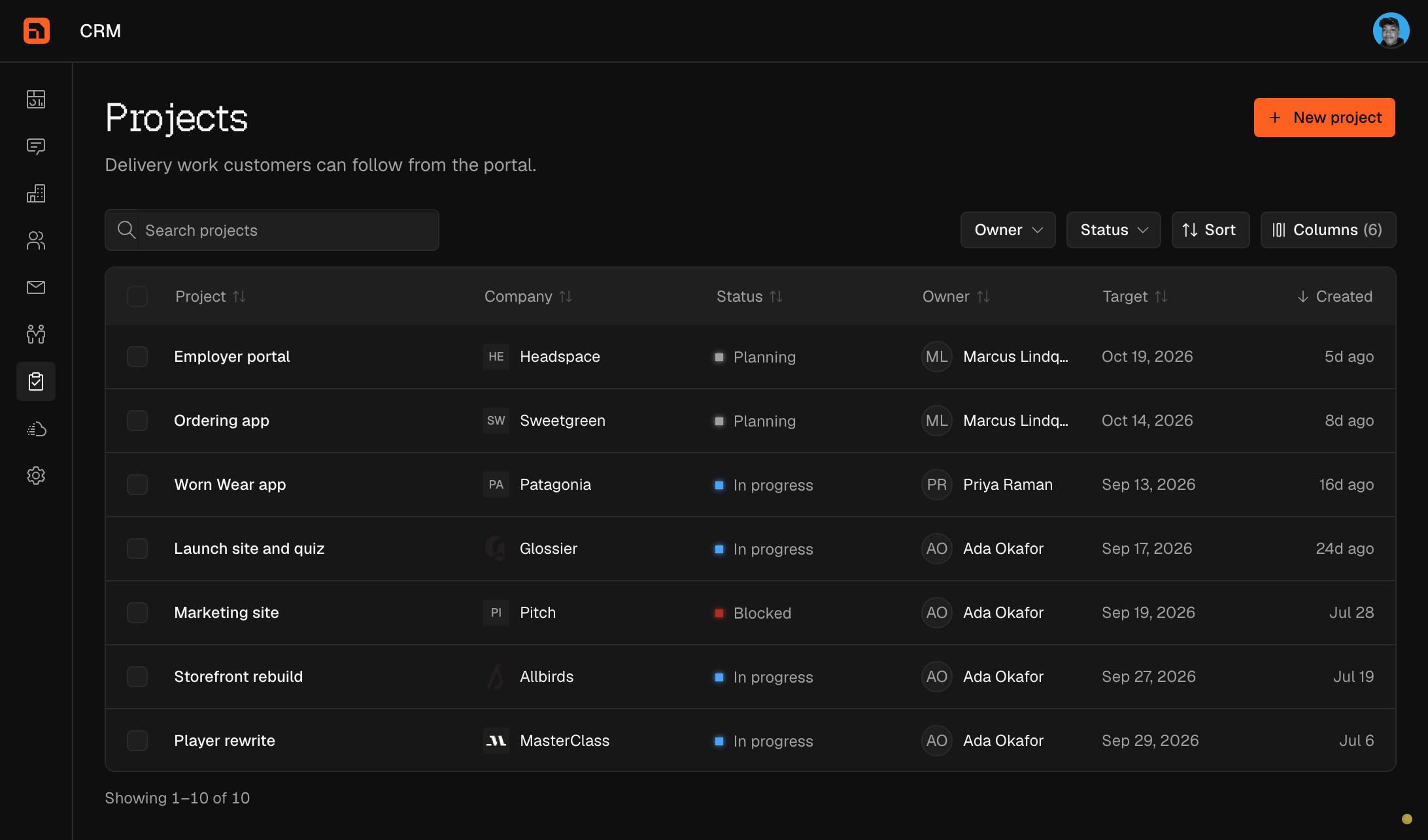 Nexus CRM Projects - Image 1